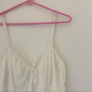 H&M white ruched mini dress ♡